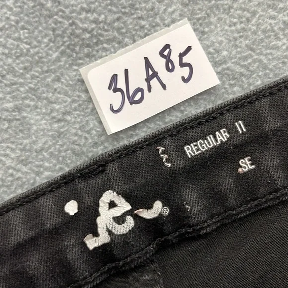 Lee Black Bootcut Jeans 10 Petite Stretch Denim High Rise Western - Picture 3 of 8